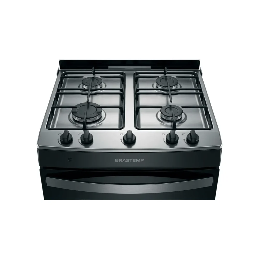 Fogão 4 Bocas Brastemp BFO4NBB com Mesa de Inox