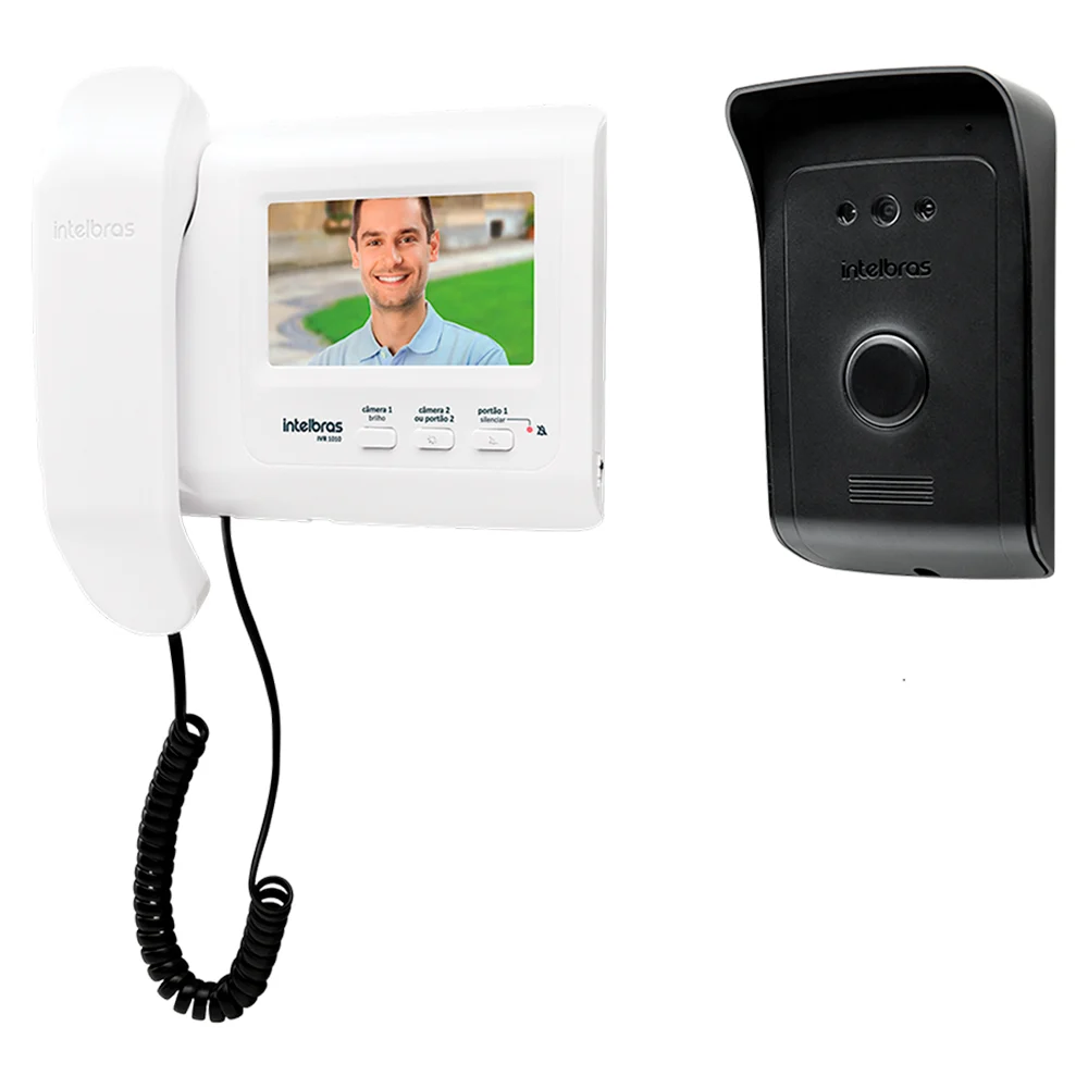 Vídeo Porteiro Intelbras IVR 1010 4,3" com 2 Câmeras