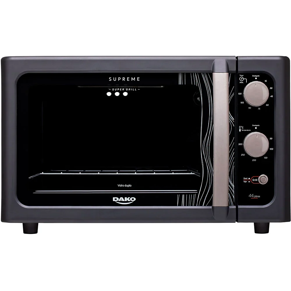 Forno Elétrico de Bancada 44L Dako Supreme Grill 1750W