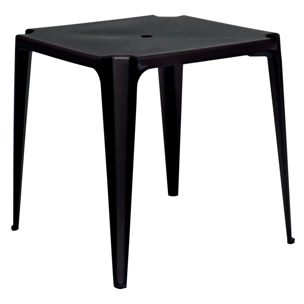 Mesa Plástica Quadrada Mor 15151003 - Suporta até 30kg