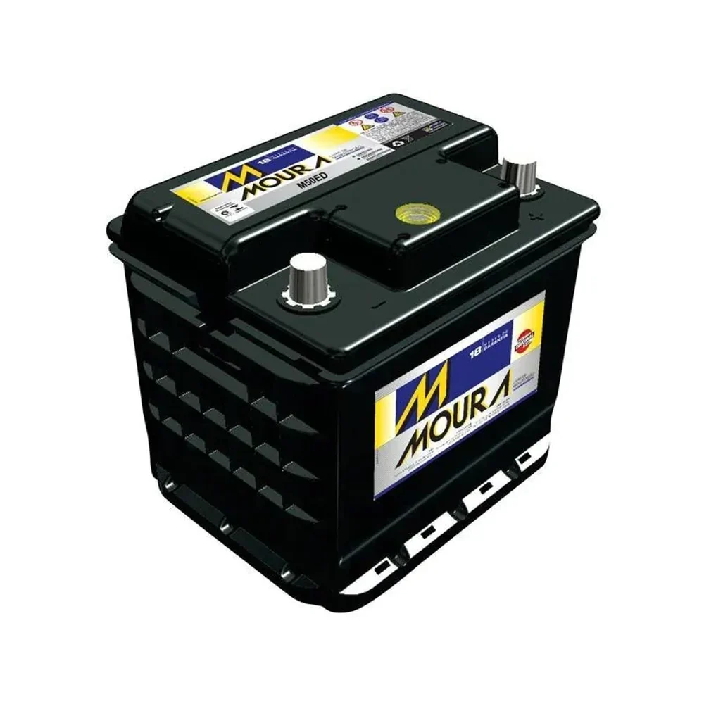 Bateria de Carro Moura Flooded Advanced - 50Ah 12V Polo Positivo MGE