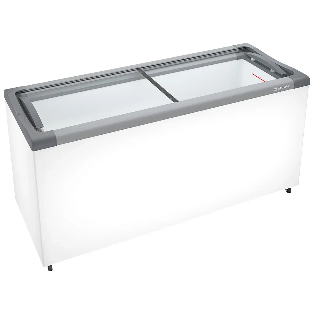 Freezer Metalfrio 505L 2 Portas Horizontal Expositor Degelo Manual NF55SB