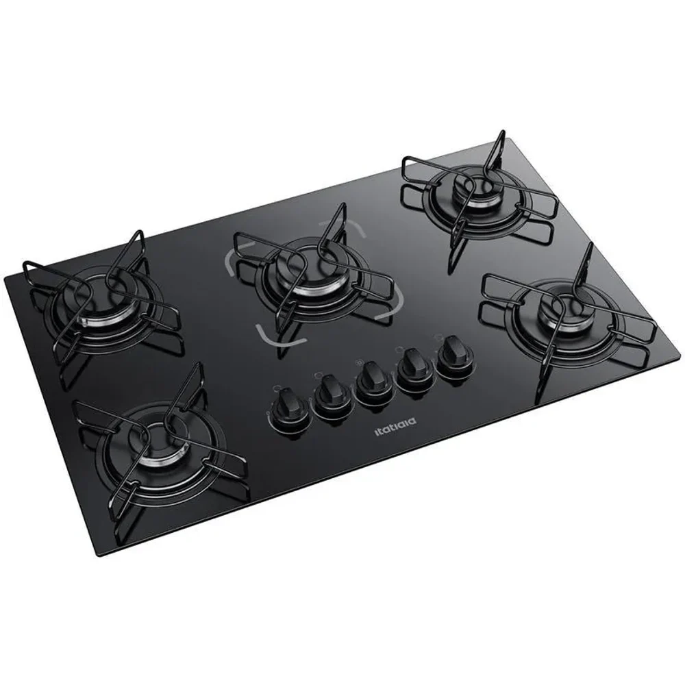 Cooktop 5 Bocas Itatiaia Essencial Preto Bivolt