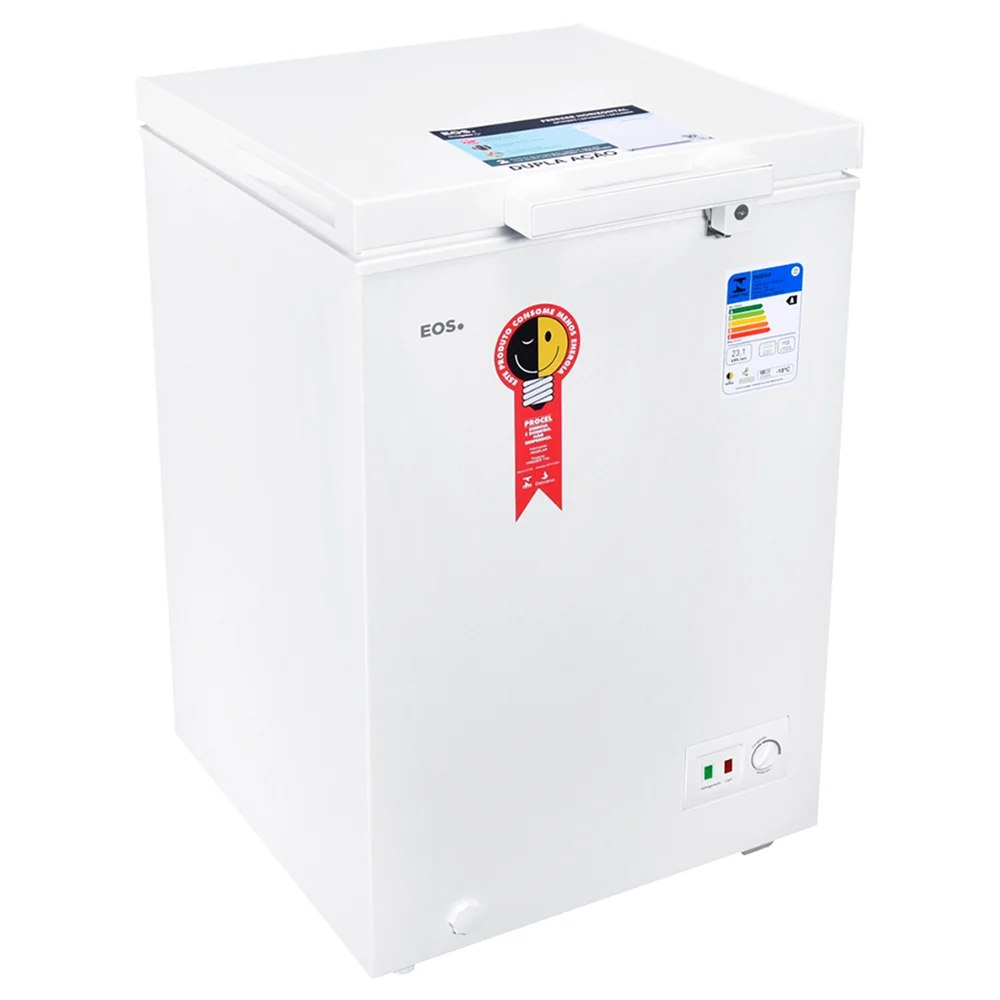 Freezer EOS Eco Gelo 110L 1 Porta Horizontal Degelo Manual