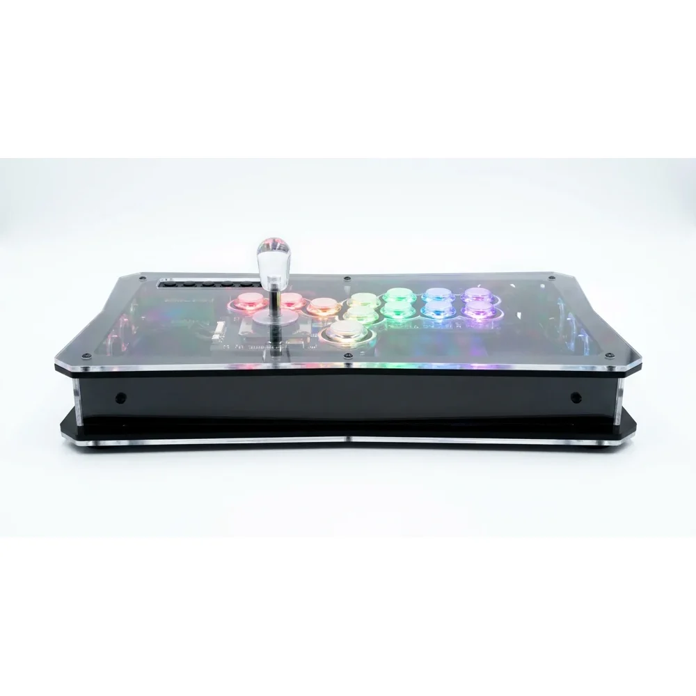 Controlador RGB Arcade Fightstick Para PS4, PS5, Switch, Xbox, Steam, Teclado Hitbox RGB