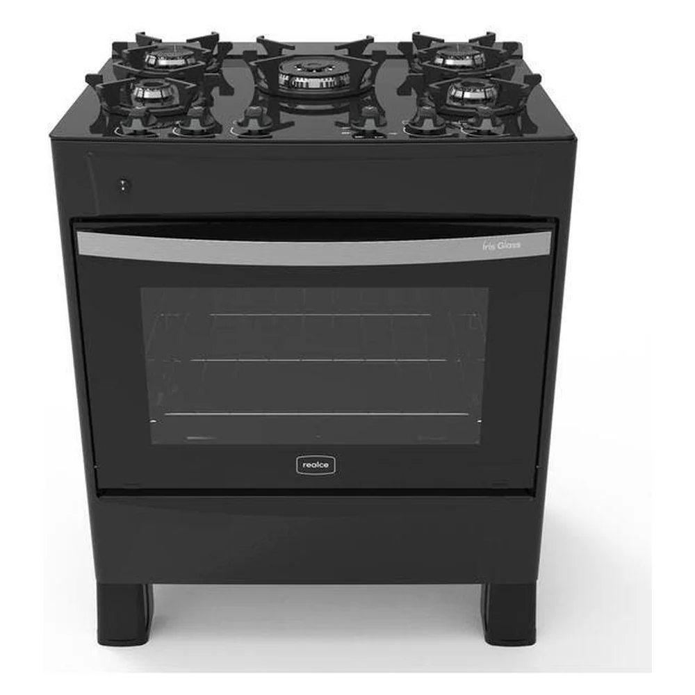 Fogão 5 Bocas A Gás Acendimento Automático Realce Glass Bivolt Cr212