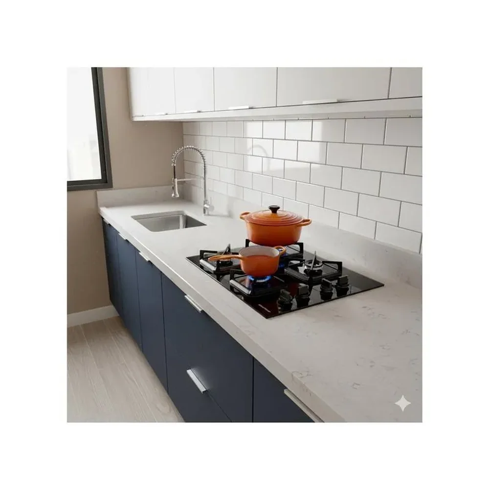 Cooktop 4 Bocas a Gás GLP Brastemp Mesa de Vidro Preto Acendimento Superautomático BDS62AE