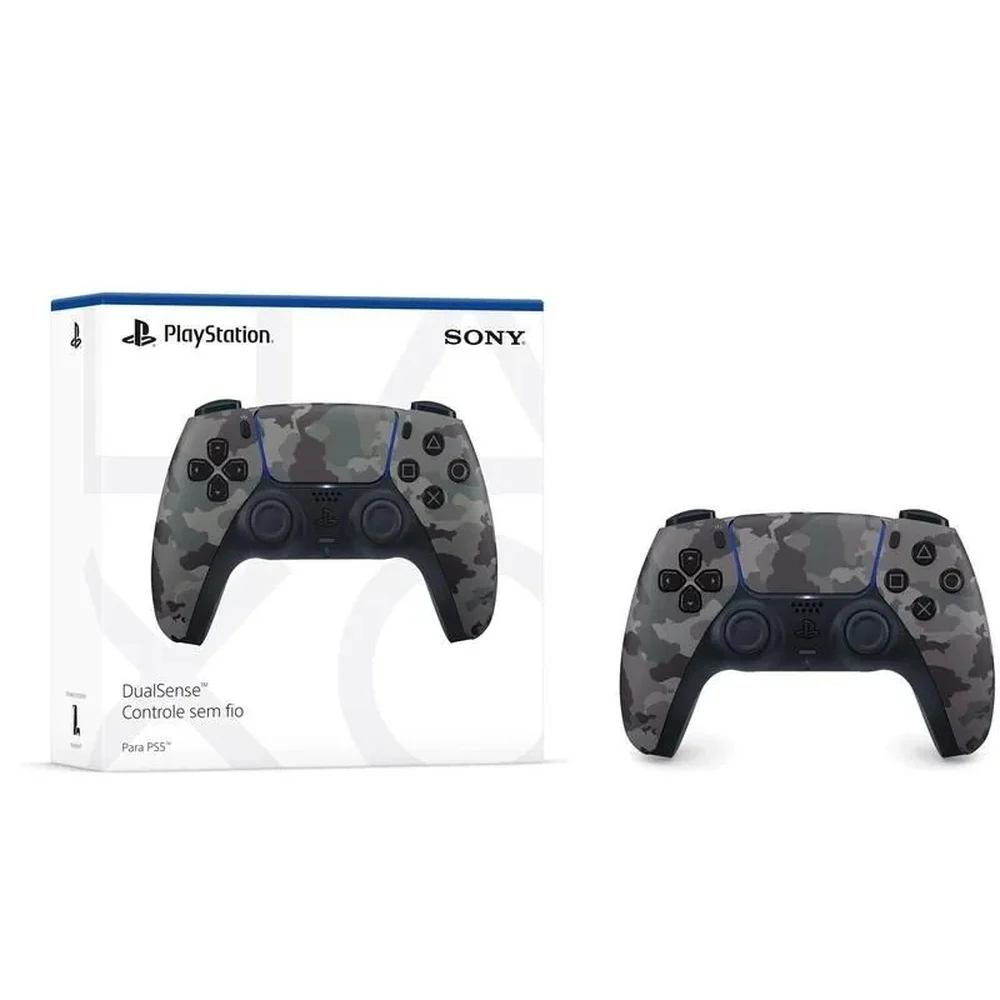 Controle Sony DualSense PS5, Sem Fio, Gray Camuflado - 1000039944