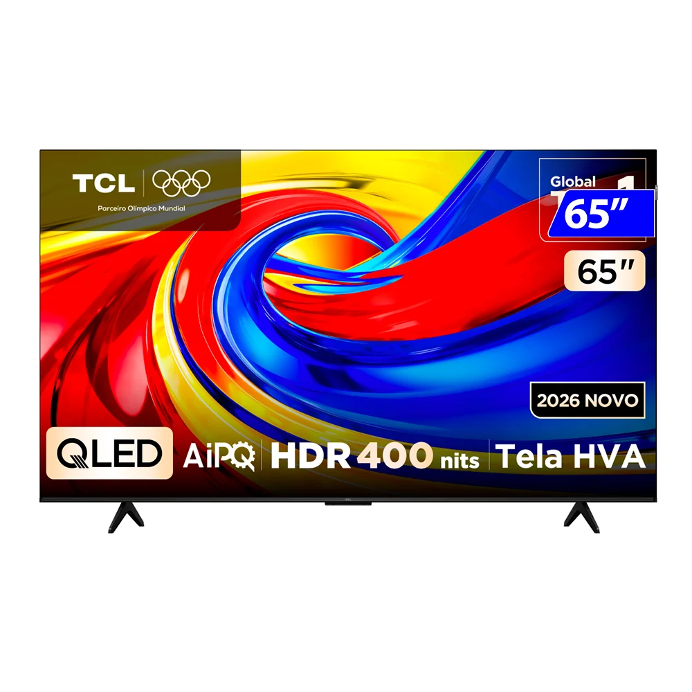 Smart TV TCL QLED 65" 4K Wi-Fi Google TV Comando de Voz 65P7L