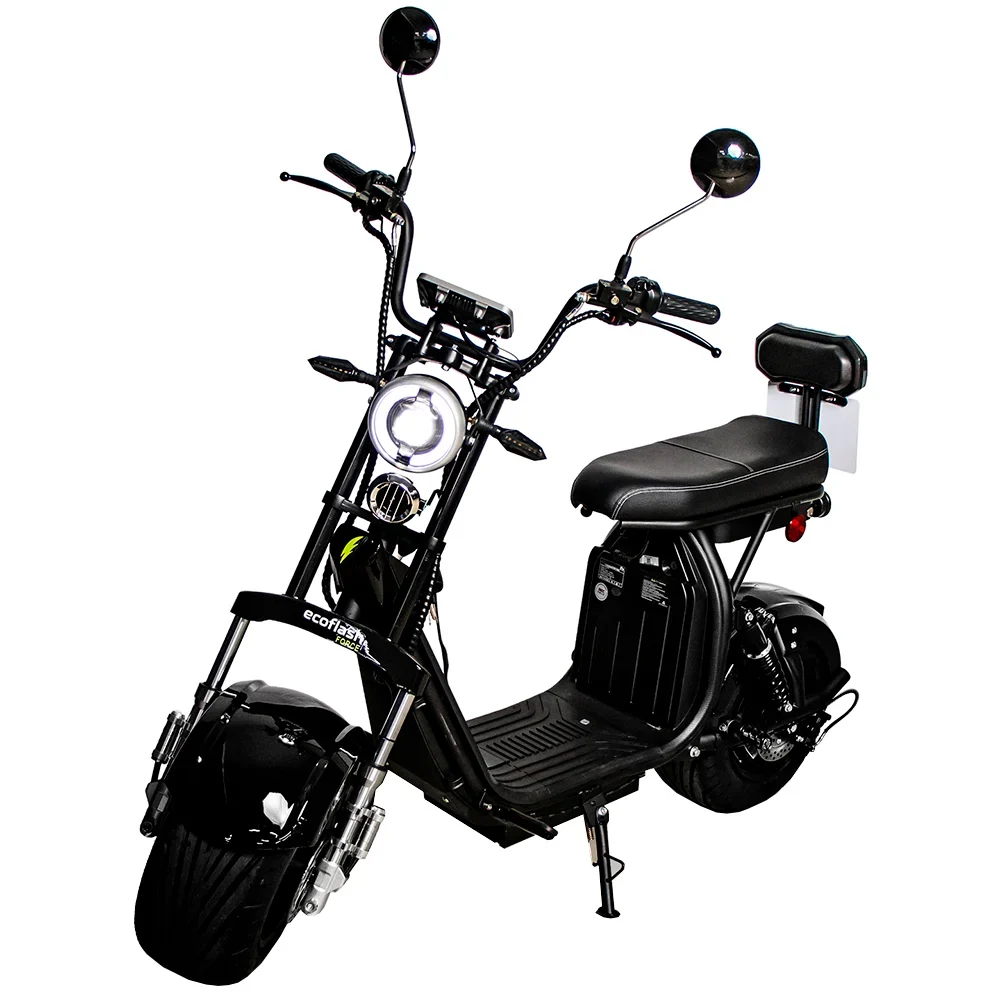 Scooter Elétrica EcoFlash Force 1000W Aro 10 com Freio a Disco Hidráulico