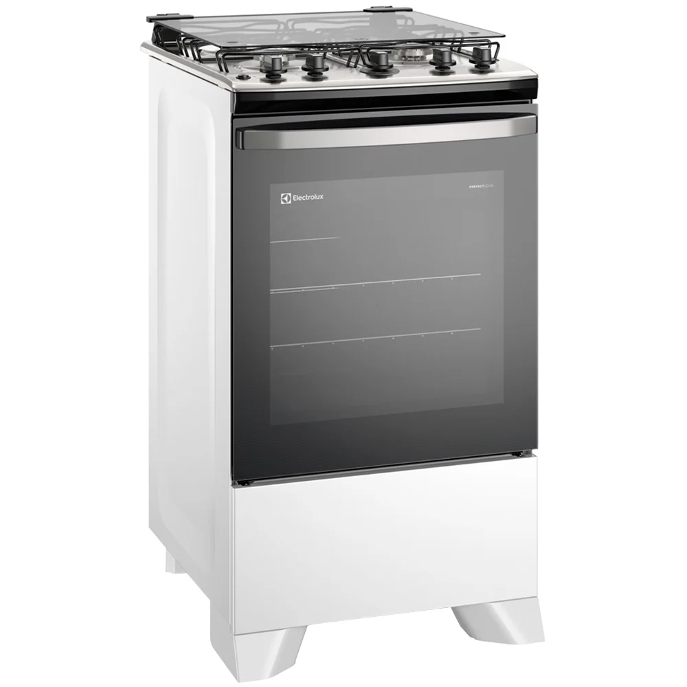 Fogão Electrolux Efficient FE4IB Automático Mesa Inox Forno 72,6L