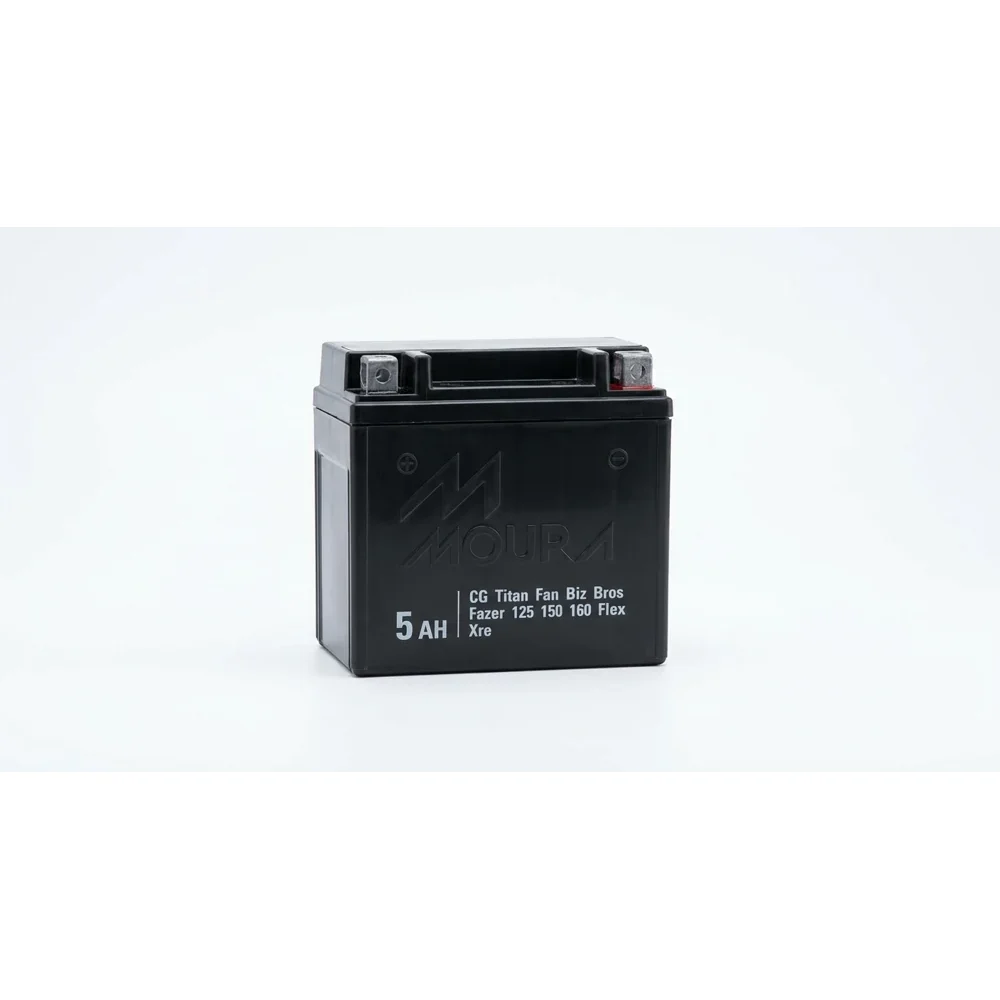 Bateria Moura 5 AH MOTO CG Titan Fan Biz Bros Fazer 125 150 160 Flex Xre NOVA SEM TROCA