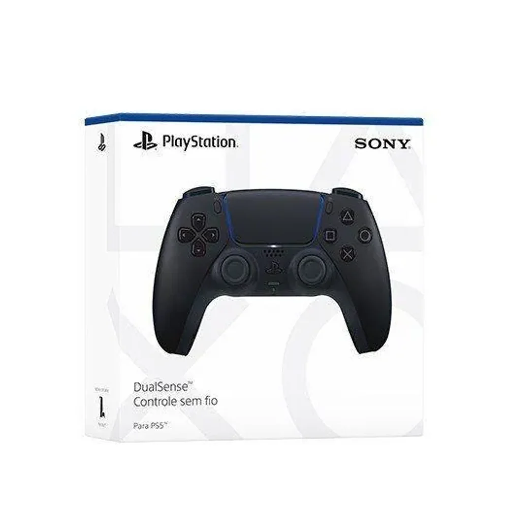 Controle PS5 sem Fio Dualsense Midnight Black Sony