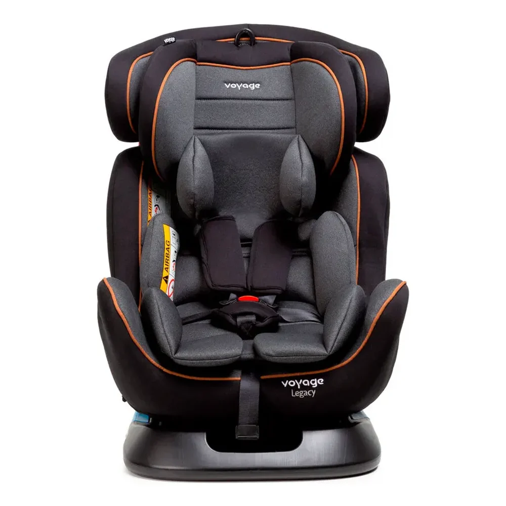 Cadeirinha Infantil Reclinável Voyage Legacy Cinza e Preto Mescla