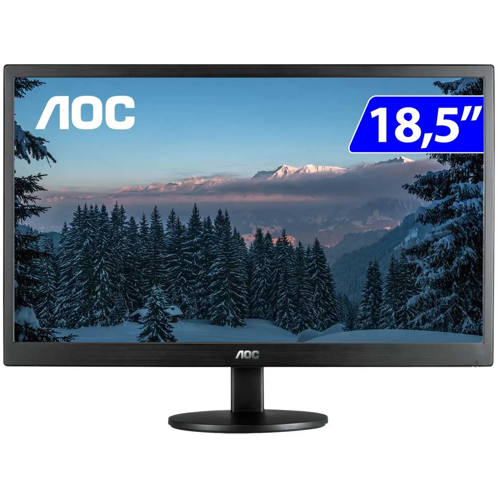 Monitor AOC LED 18,5" Widescreen HD HDMI VGA E970SWHNL