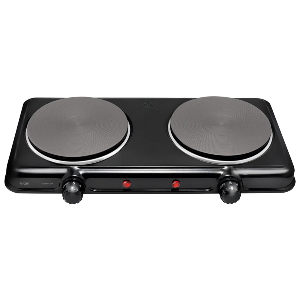 Fogão Cooktop de Mesa Portátil Elétrico 2 Bocas Elgin 42FOG020