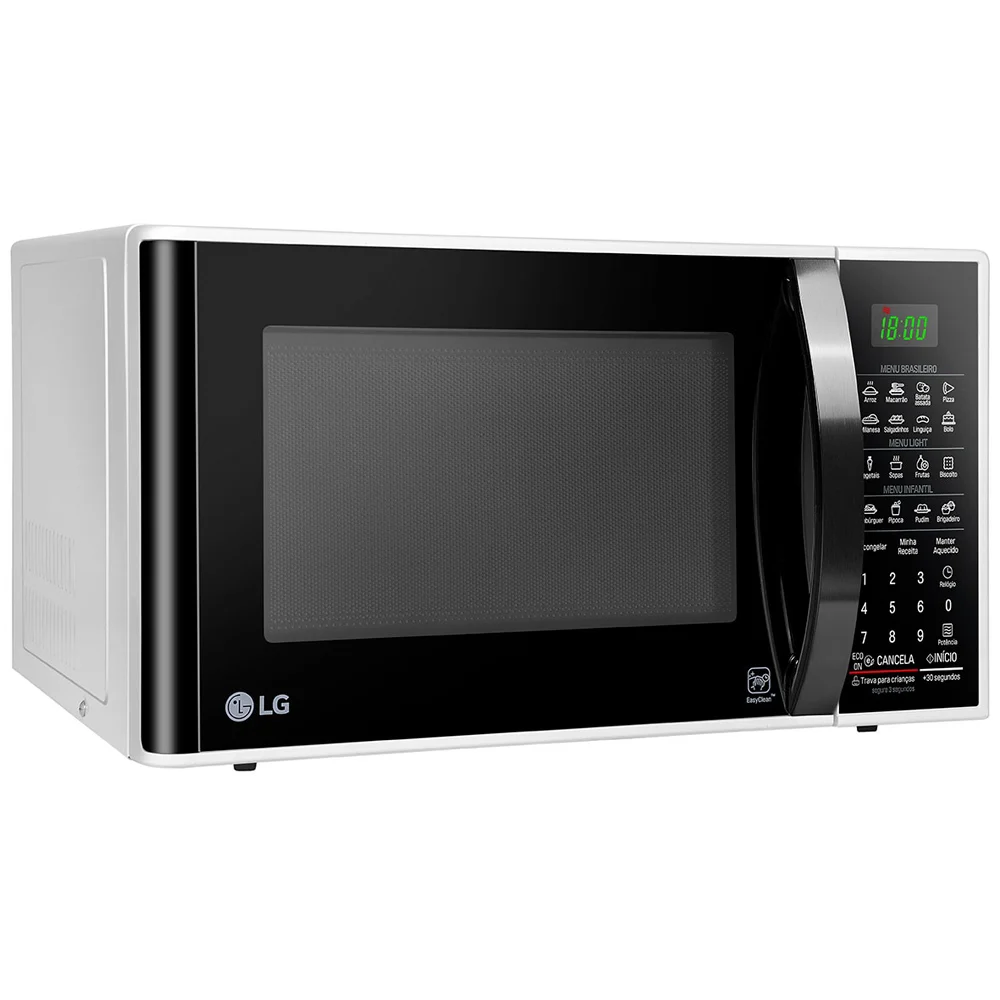 Micro-ondas LG 30L 800W com Easy Clean Função Descongelar MS3091BC