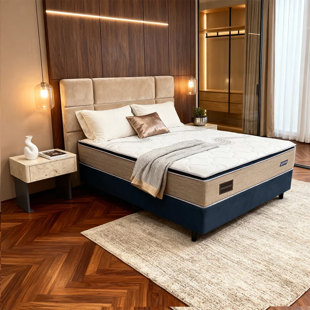 Colchão Cama Box Gazin Molas BlueWave Casal Dortmund 138 x 188