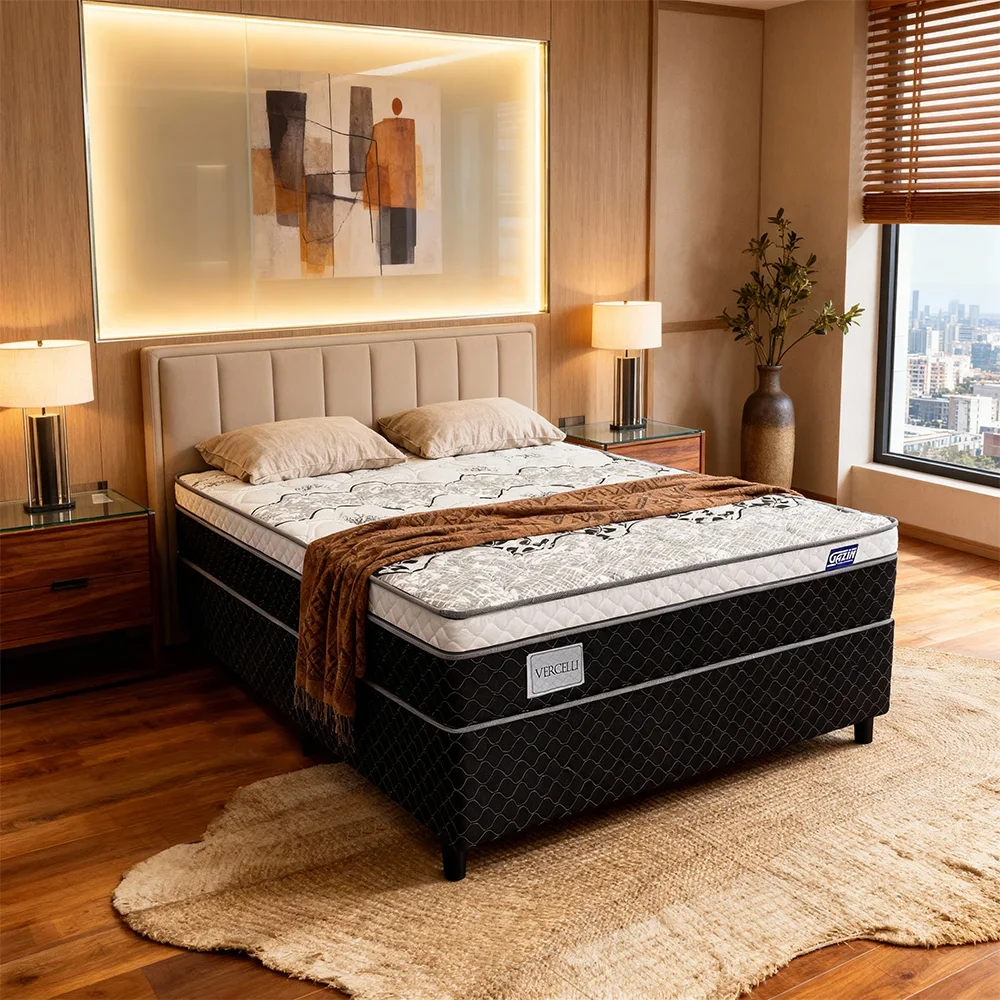 Colchão Cama Box Gazin Molas BlueWave Casal Vercelli 138x188